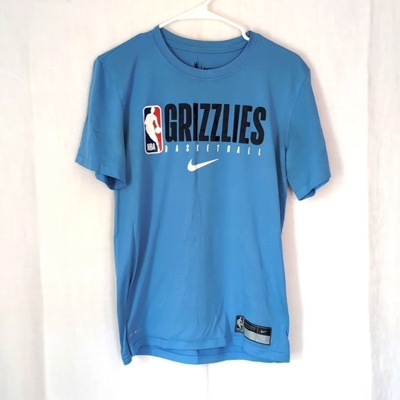 Nike NBA Grizzlies Light Blue Tee Size Small - Picture 1 of 6
